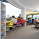 Image for article titled Seven Shipping Containers Make Up This Colorful Library